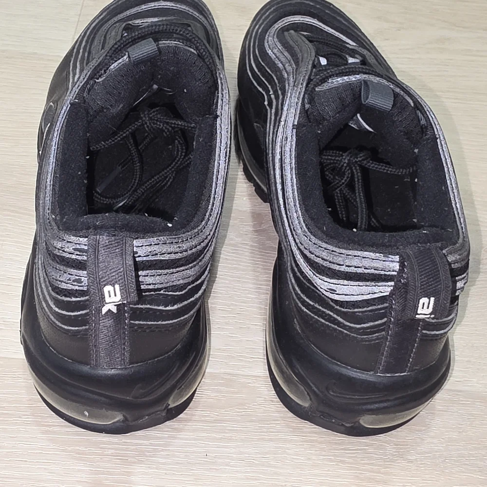 Nike Air Max 97 All Black‎ Sneakers Size 7Y Shoes